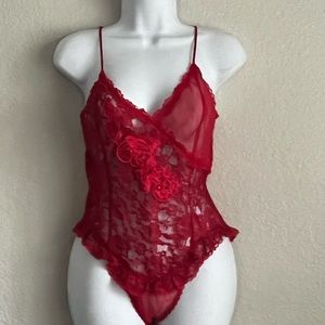 Victoria’s Secret red teddy gold label